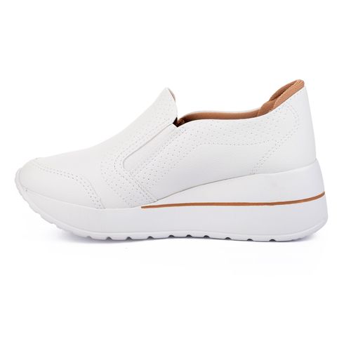 Tênis Kolosh  Slip On Anabela Branco