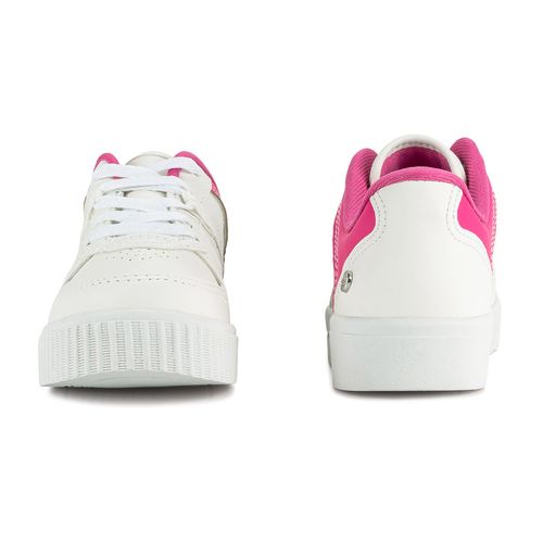 Tênis Pink  Cats Infantil Casual Flatform Branco e Rosa