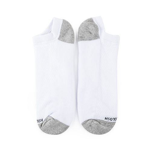 Par de Meia Kolosh Masculina Branca e Cinza