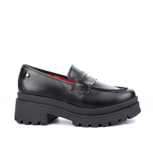 Sapato Tanara  Loafer Tratorado Preto