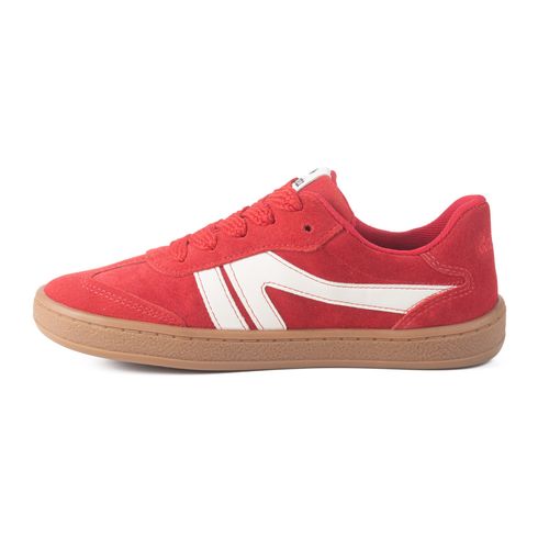 Tênis Dakota Casual de Couro Vermelho