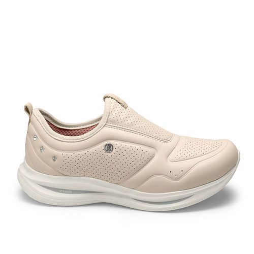 Tênis Kolosh Esportivo Feminino Slip On Bege