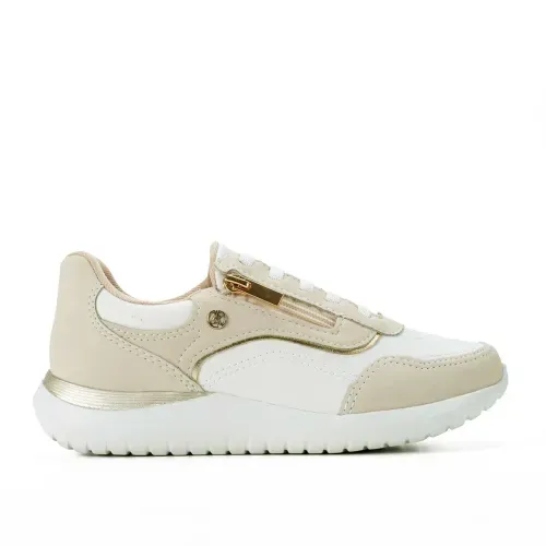 Tênis Kolosh  Jogging Branco e Bege
