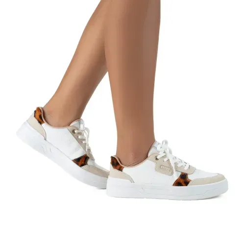 Tênis Kolosh  Casual Branco e Bege