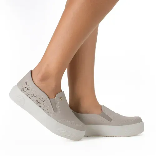 Tênis Kolosh  Slip On Cinza