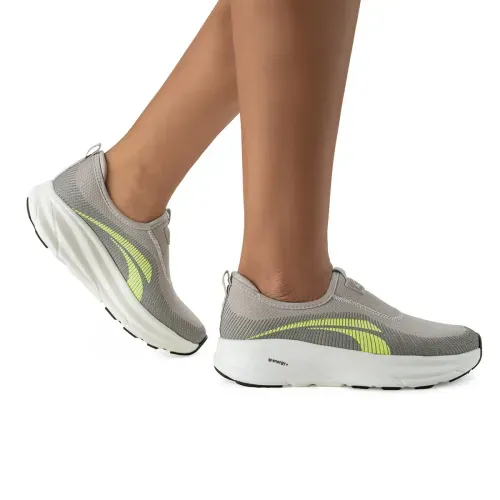 Tênis Kolosh  Esportivo Feminino Slip On Cinza
