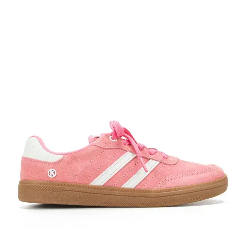 Tênis Kolosh Casual de Couro Rosa