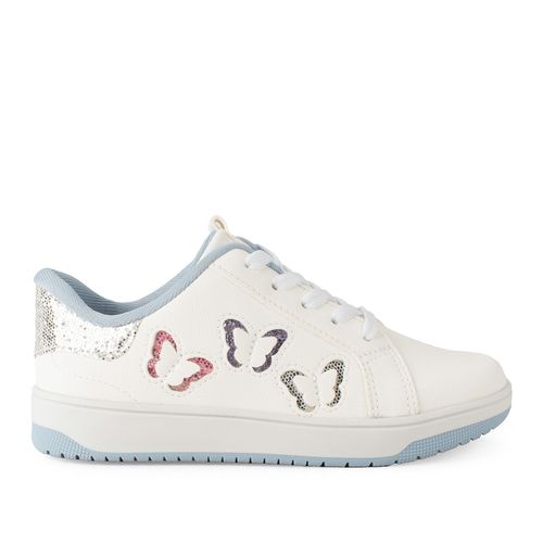 Tênis Pink Cats Infantil Casual Branco e Azul