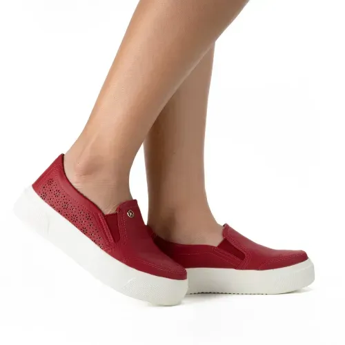Tênis Kolosh Slip On Vermelho
