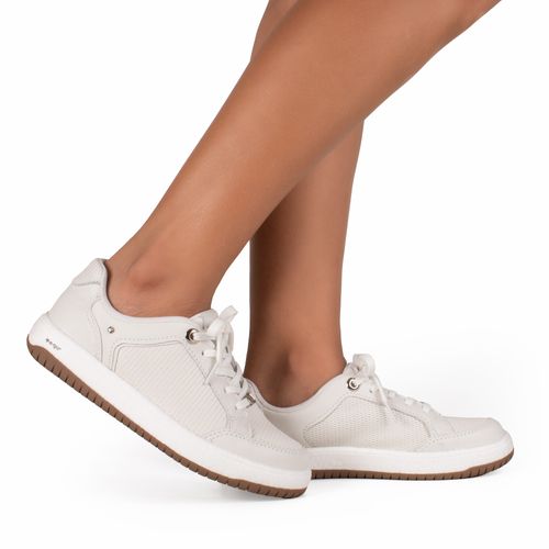 Tênis Kolosh Float Casual em Couro Branco