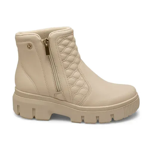 Bota Kolosh de Cano Curto Bege