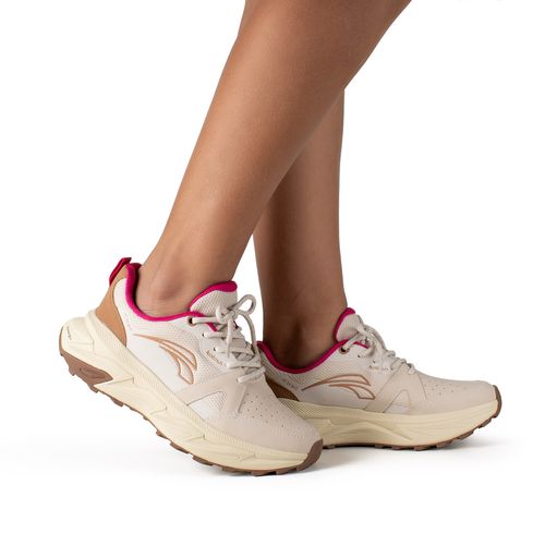 Tênis Kolosh Trail Esportivo Feminino Bege