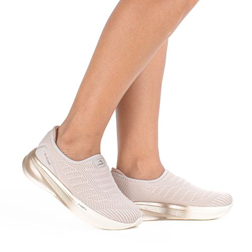 Tênis Kolosh Esportivo Feminino Slip On Bege