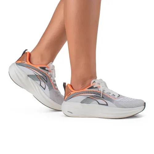 Tênis Kolosh Esportivo Feminino Branco e Laranja