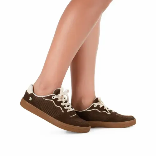 Tênis Kolosh Casual em Couro Marrom